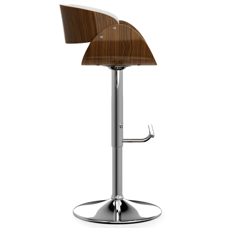 Amery - Adjustable Swivel Bar Stool - White