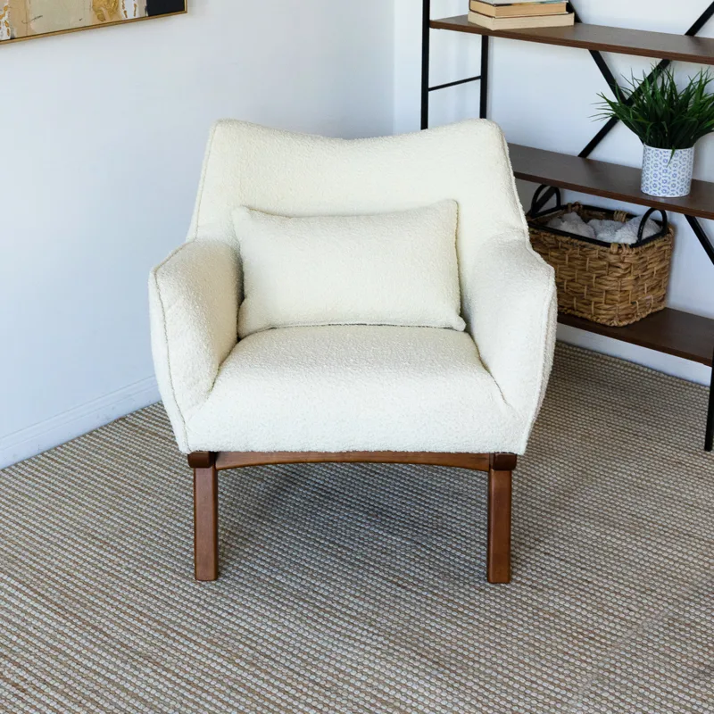 Brayden - Mid-Century Moder Armchair - Beige