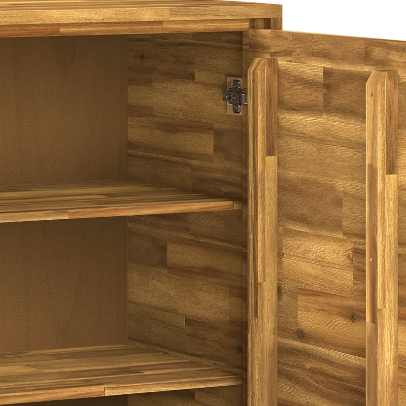 Lowry - Medium Storage Cabinet - Distressed Golden Wheat