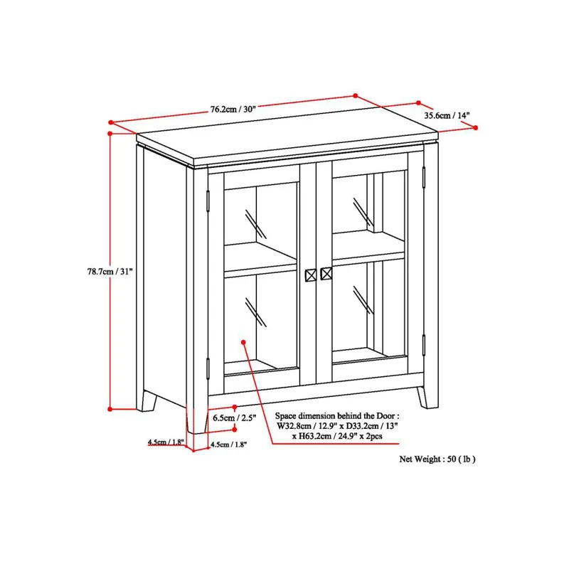 Cosmopolitan - Low Storage Cabinet - Black