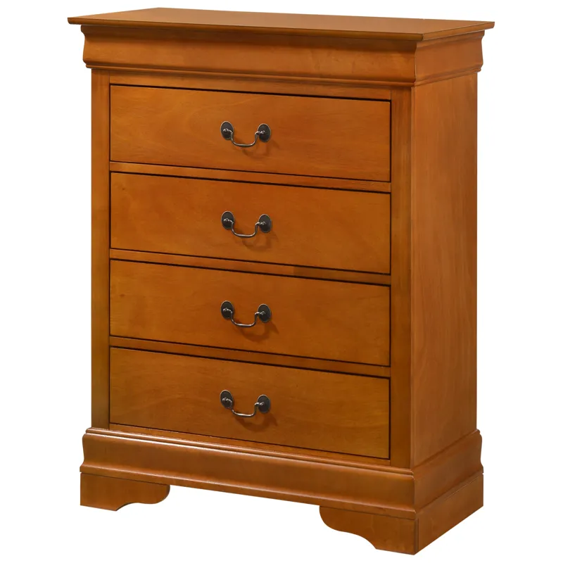 Louis Phillipe - G3160-BC 4 Drawer Chest - Oak