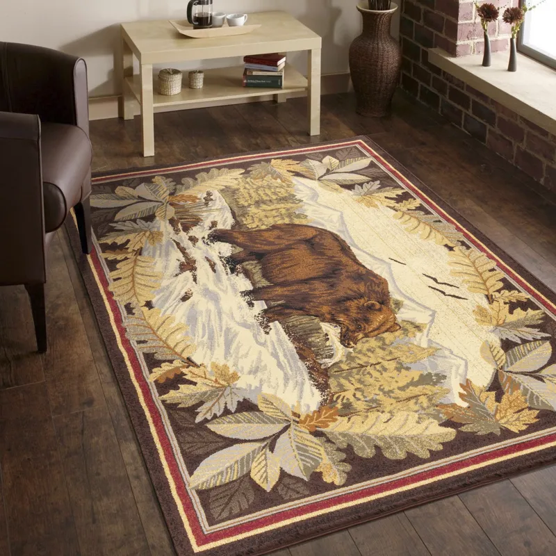 Nature\'s Nest - GC_CBL3008 Multi 2\' x 3\' Lodge Area Rug