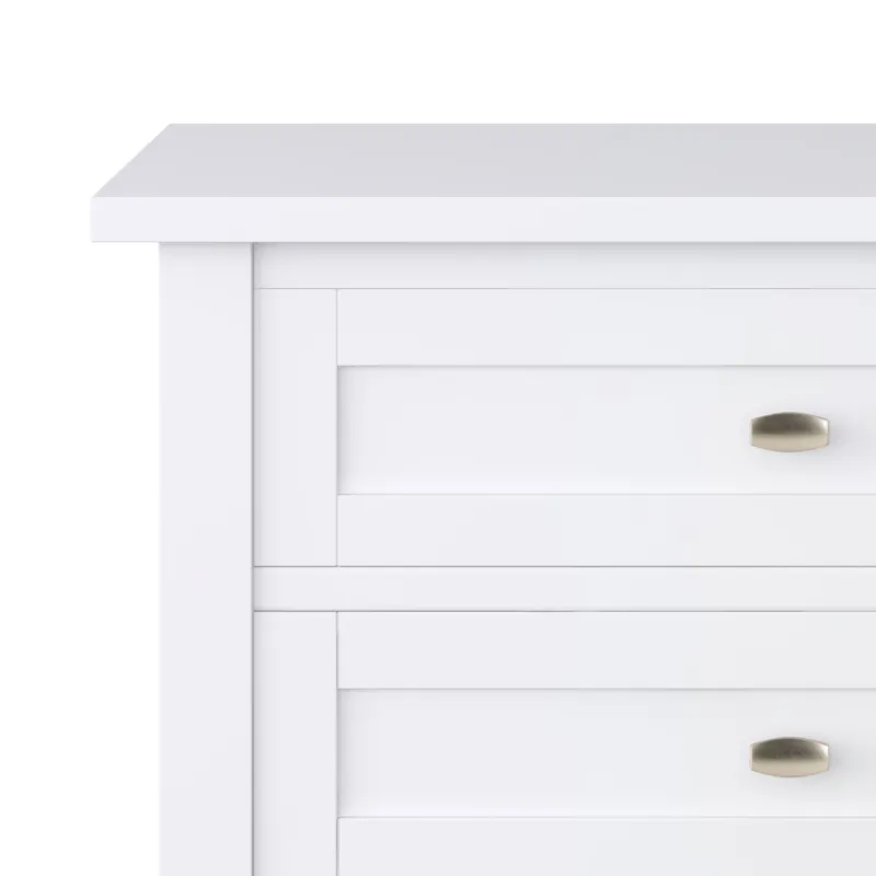 Warm Shaker - Bedside Table - White