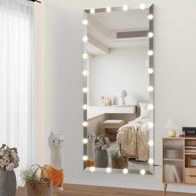 Hollywood - Full Length Mirror With Lights Oversized Full Body Vanity Mirror With 3 Color Modes Ligh