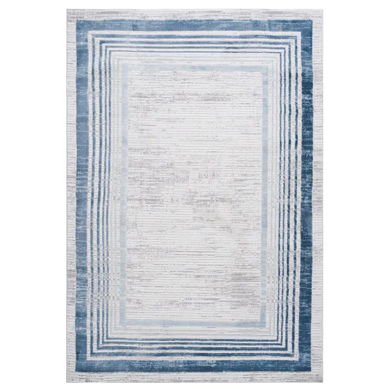 6\' x 9\' Bordered Non-Shedding Living Room Bedroom Dining Home Office Stylish And Stain Resistant A