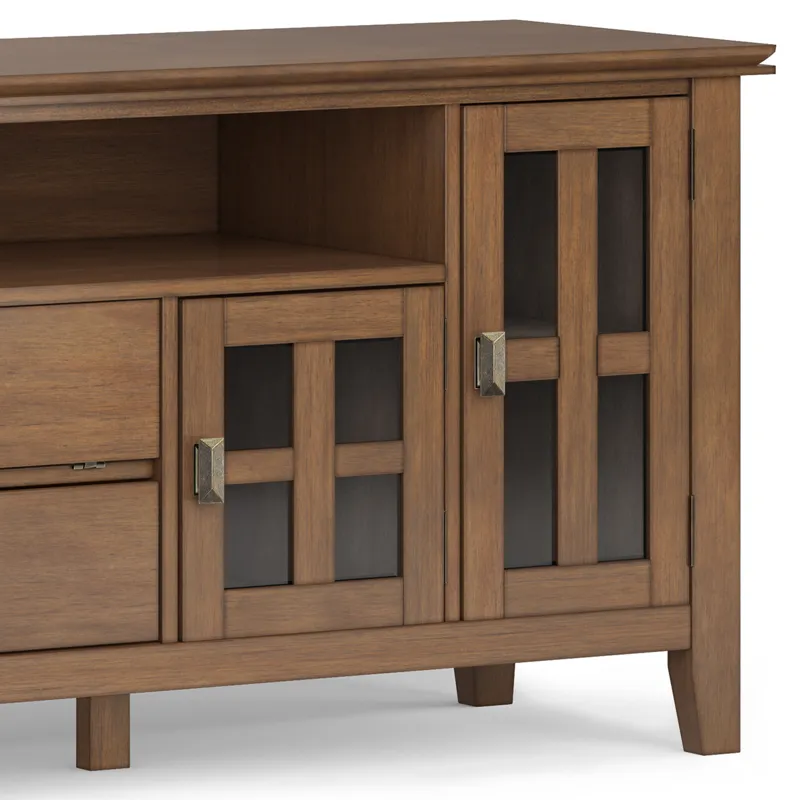Artisan - 72" TV Media Stand - Rustic Natural Aged Brown