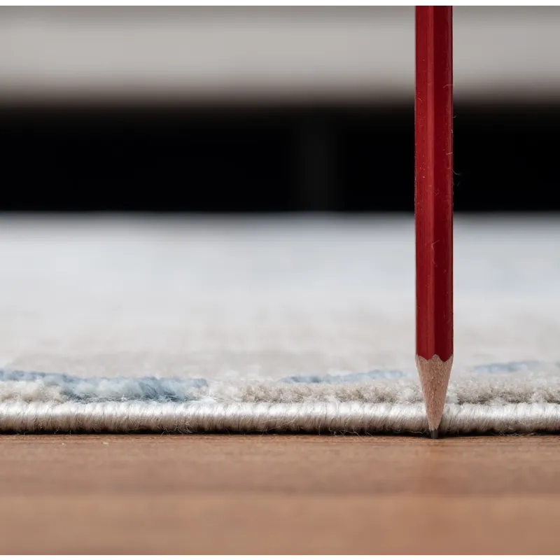 Elegance - GC_CNC6005 Blue 2\' x 7\' Area Rug