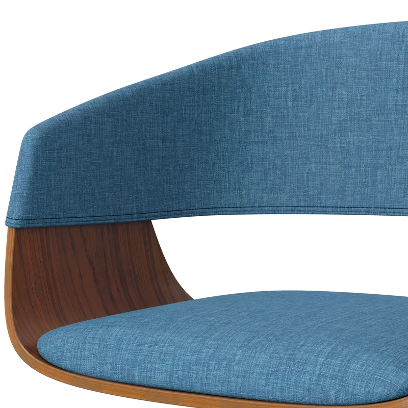 Lowell - Adjustable Swivel Bar Stool - Blue