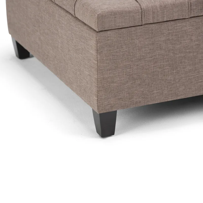 Harrison - Coffee Table Storage Ottoman - Fawn Brown