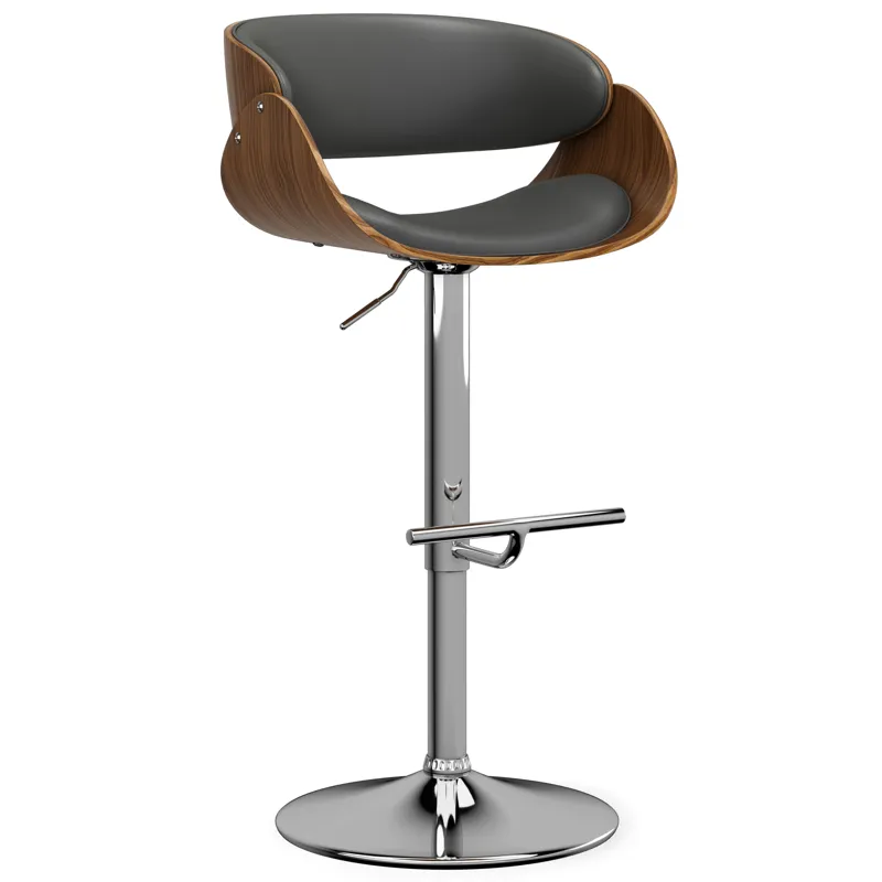 Amery - Adjustable Swivel Bar Stool - Charcoal Grey