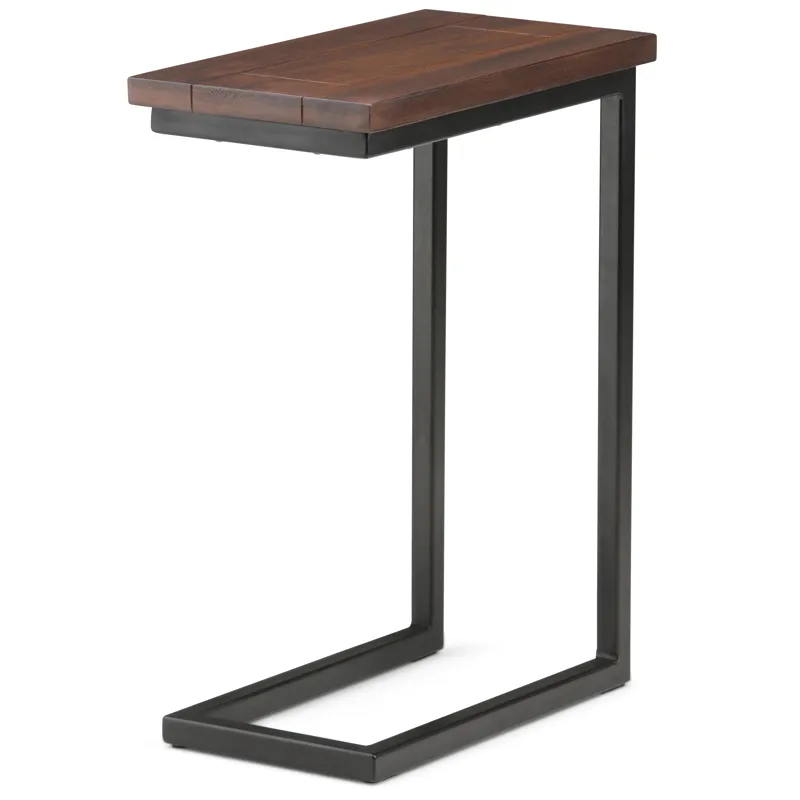 Skyler - C Side Table - Dark Cognac Brown