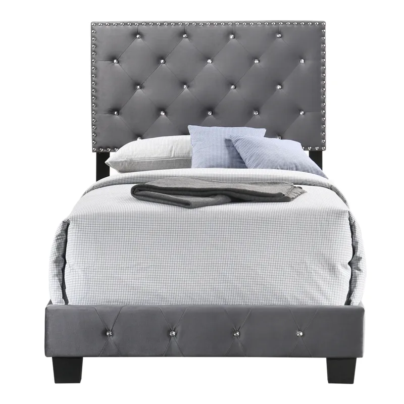 Suffolk - G1401-TB-UP Twin Bed - Gray