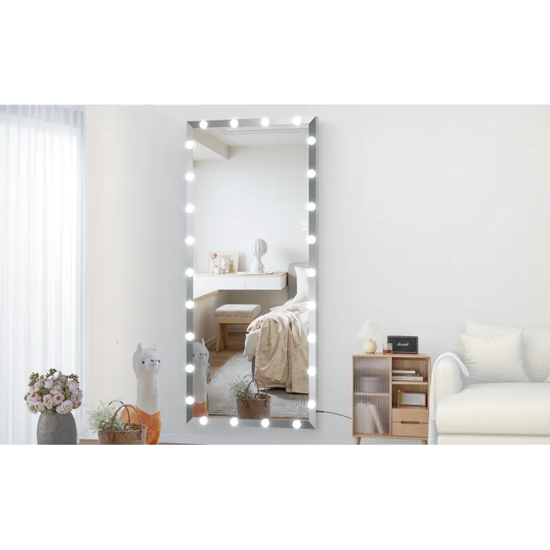 Hollywood - Full Length Mirror With Lights Oversized Full Body Vanity Mirror With 3 Color Modes Ligh