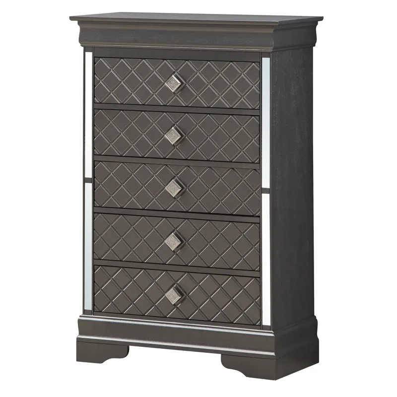 Verona - Chest - Metalic Black