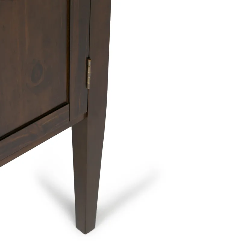 Carlton - Tall TV Media Stand - Dark Tobacco Brown
