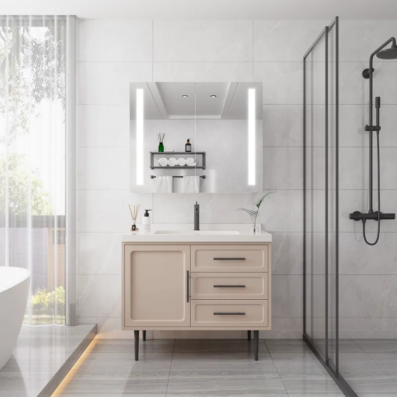 36 x 30\" Medicine Cabinet With LED Vanity Mirror, Anti-Fog, Dimmable, Recessed Or Surface Mount, Al