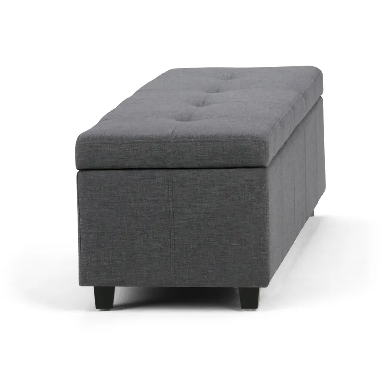 Castleford - Storage Ottoman - Slate Grey
