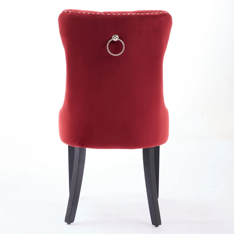 Classic Velvet Dining Chairs, High-End Tufted Solid Wood Contemporary Velvet Upholstered Dining Chai