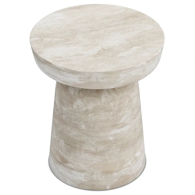Robbie - Accent Table - Distressed White Wash