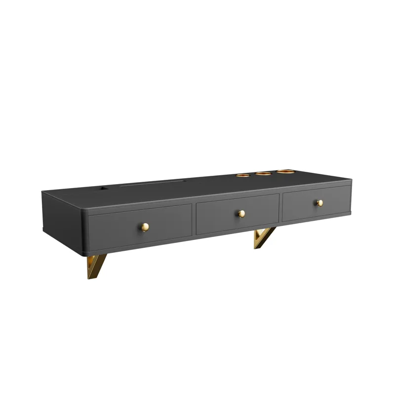 Floating Shelf With Drawer, Multi-Purpose Wall-Mounted Vanity Table, Mounted Desk, Floating Table Fo