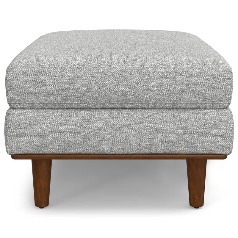 Morrison - Large Rectangular Ottoman - Mist Grey