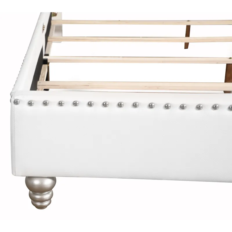 Maxx - G1938-FB-UP Tufted Upholstered Bed - White