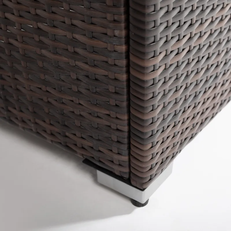 44\" Outdoor Fire Pit Table, Propane Fire Table With Ceramic Tabletop Gas Fire Table - Espresso