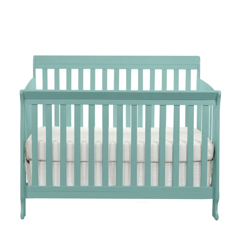 Riley - 4-in-1 Convertible Crib - Turquoise