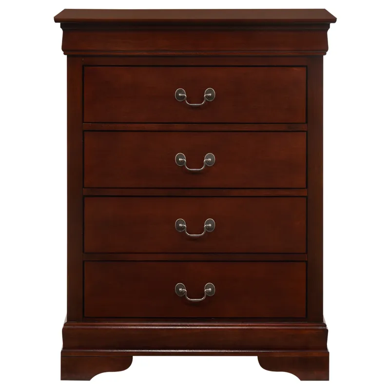 Louis Phillipe - G3100-BC 4 Drawer Chest - Cherry