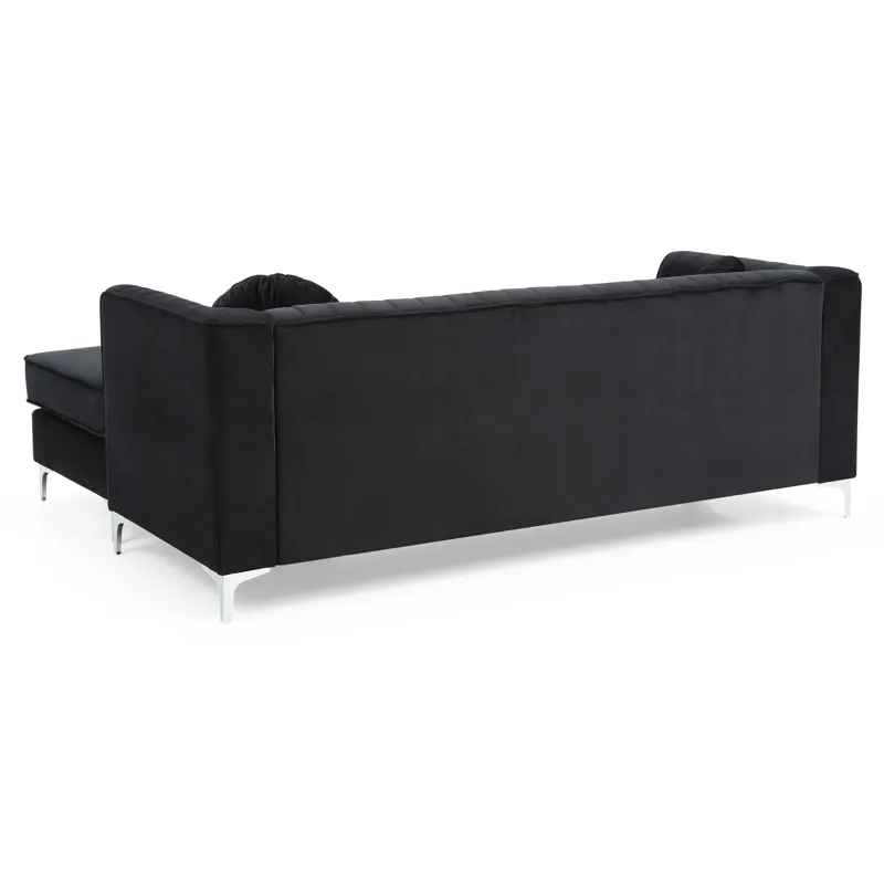 Delray - G793B-SC Sofa Chaise (3 Boxes) - Black