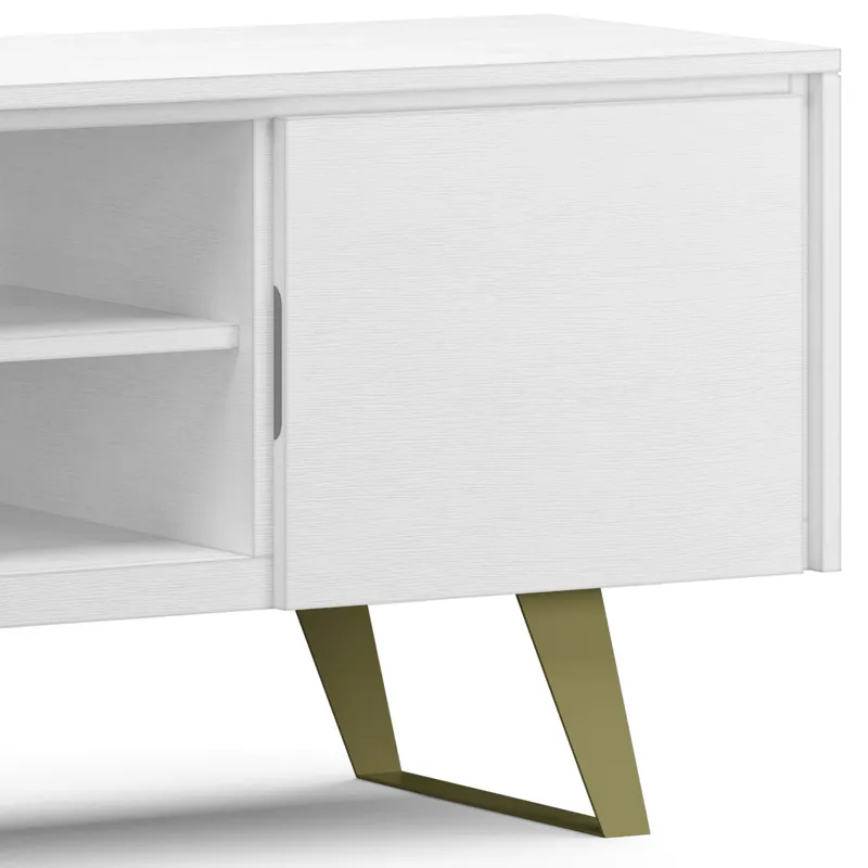 Lowry - TV Media Stand - White