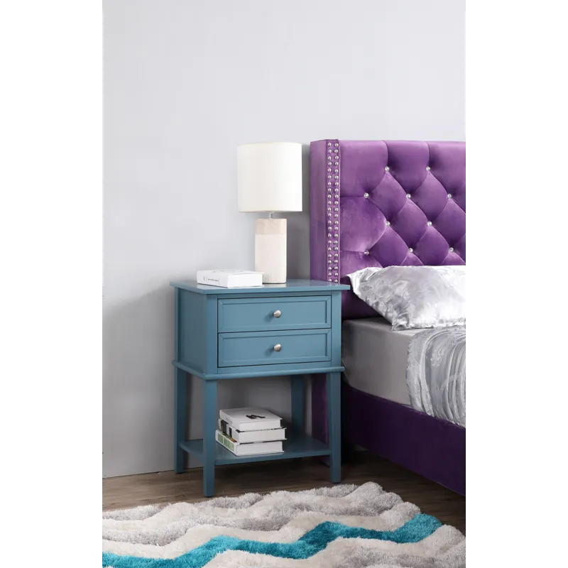 Newton - G067-N Nightstand - Teal