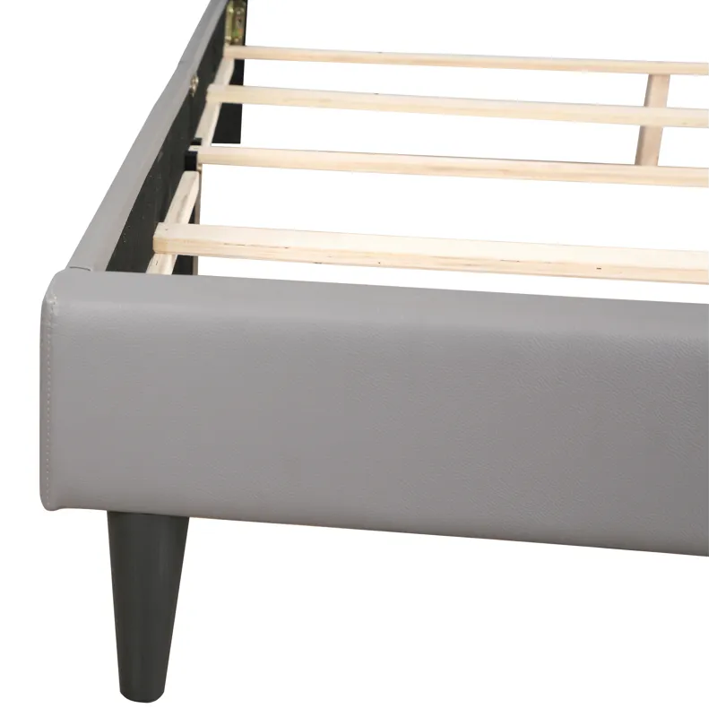 Deb - G1112-Tb-Up Twin Bed - Light Gray