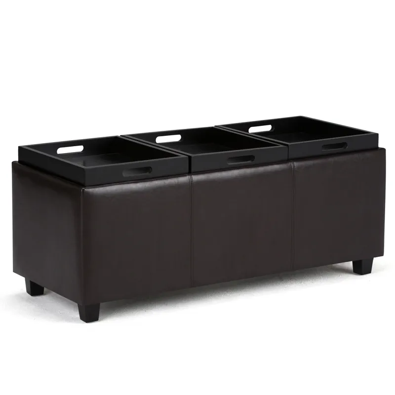 Avalon - Storage Ottoman - Tanners Brown