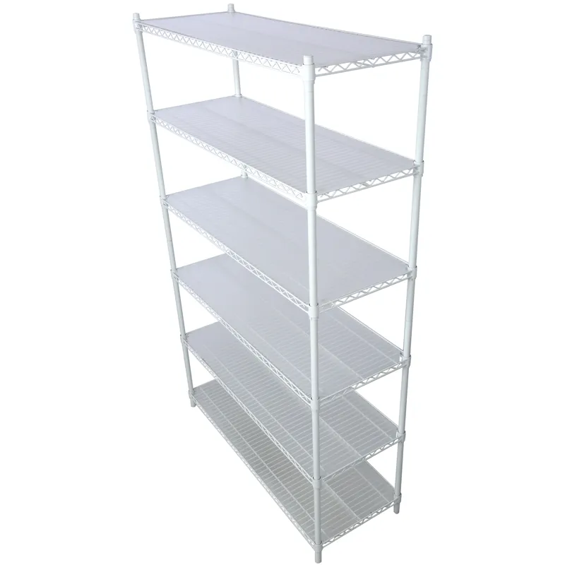 20\" 6 Tier 6000Lbs Capacity Nsf Metal Shelf Wire Shelving Unit, Heavy Duty Adjustable Storage Rack 
