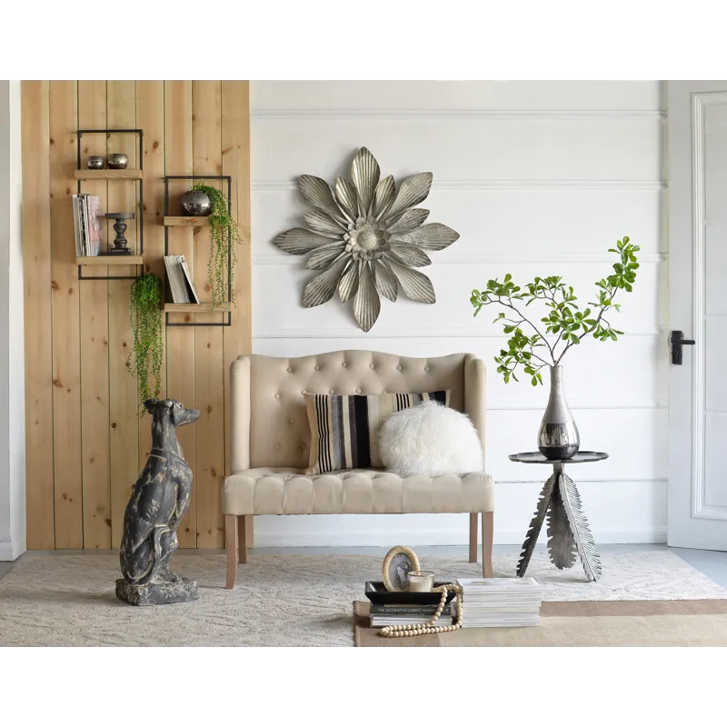 Wall Shelf With Two Shelves - Black Brown