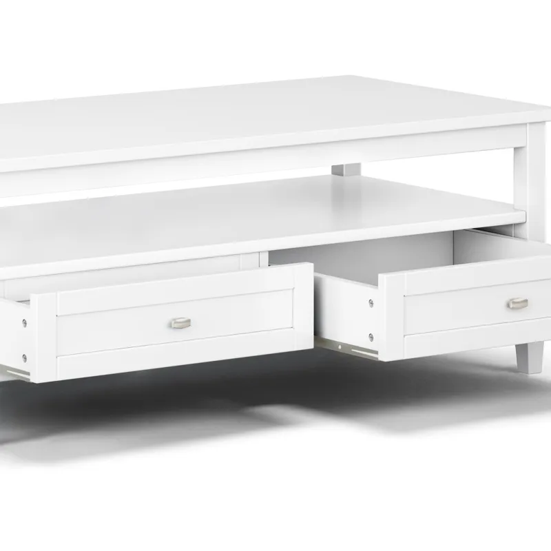 Warm Shaker - Coffee Table - White
