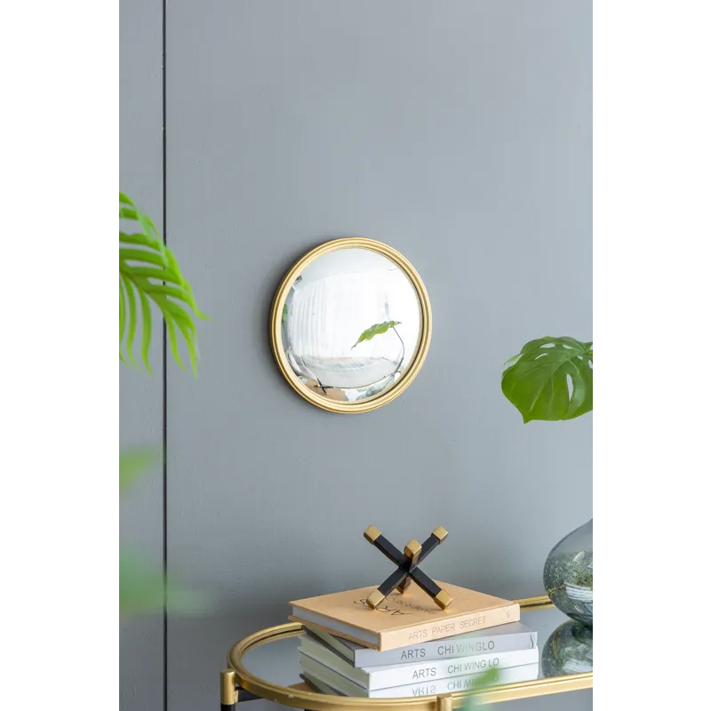 Round Mirror, Circle Mirror With Iron Frame For Living Room Bedroom Vanity Entryway Hallway - Gold