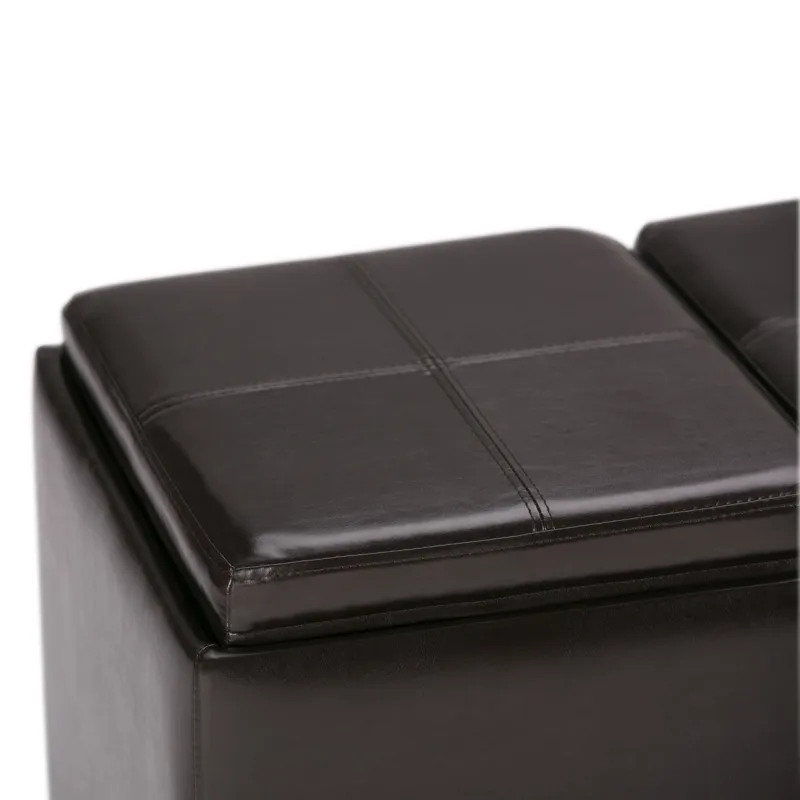 Avalon - Storage Ottoman - Tanners Brown