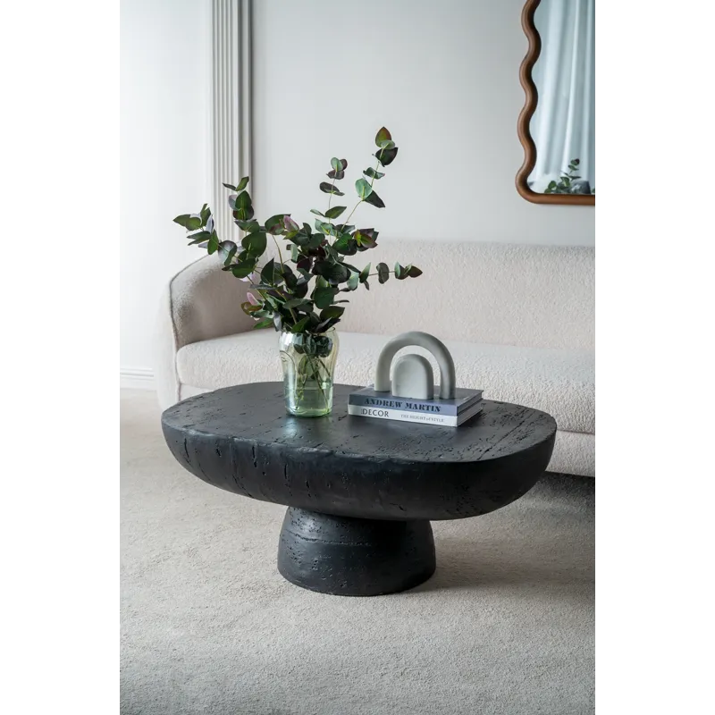 Oval Coffee Table - Black