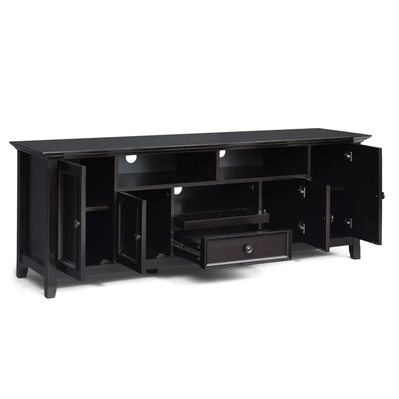 Amherst - 72" Wide TV Media Stand - Hickory Brown