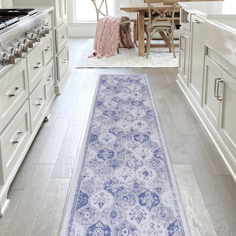 2\'6\'\' x 10\' Area Rug, Washable Rug, Low-Pile, Non-Slip, Non-Shedding, Foldable, Kid & Pet Friend