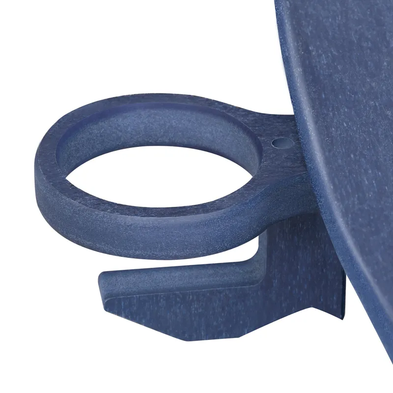 Folding Outdoor Adirondack Chair (Set of 2) And Table Set, Hdpe All-Weather Folding Fire Pit Chair, 