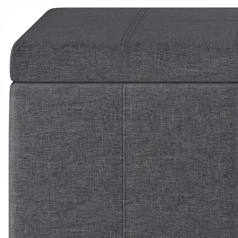 Dover - Storage Ottoman Bench - Slate Grey