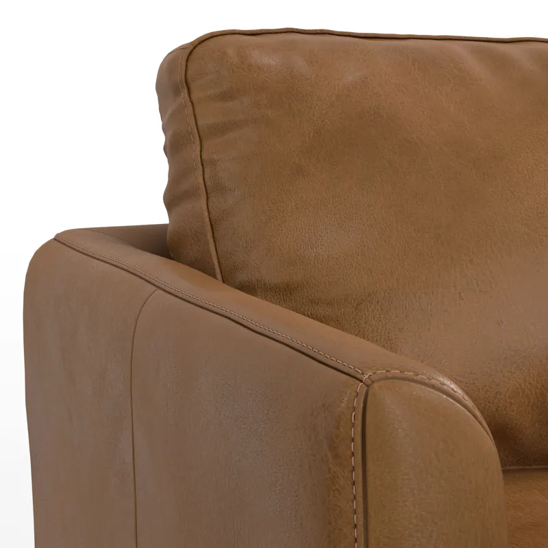 Livingston - 90\" Sofa - Caramel Brown