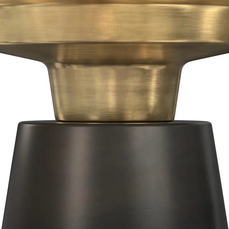 Jaxine - Side Table - Black, Gold