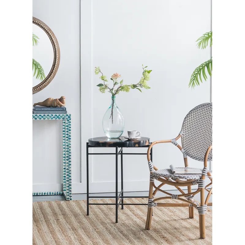 Side Table - Black / Brown