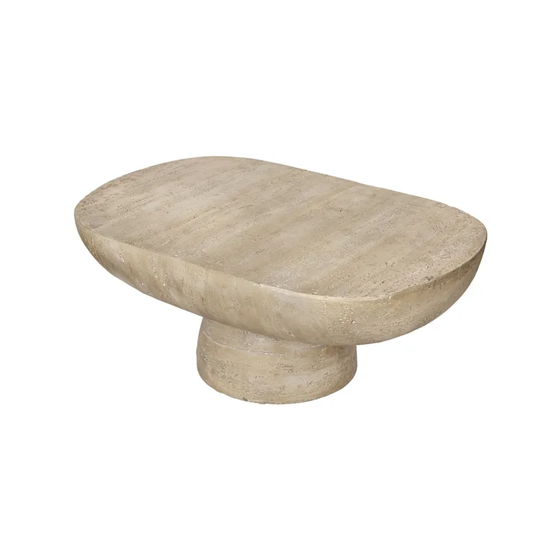 Oval Coffee Table - Cream