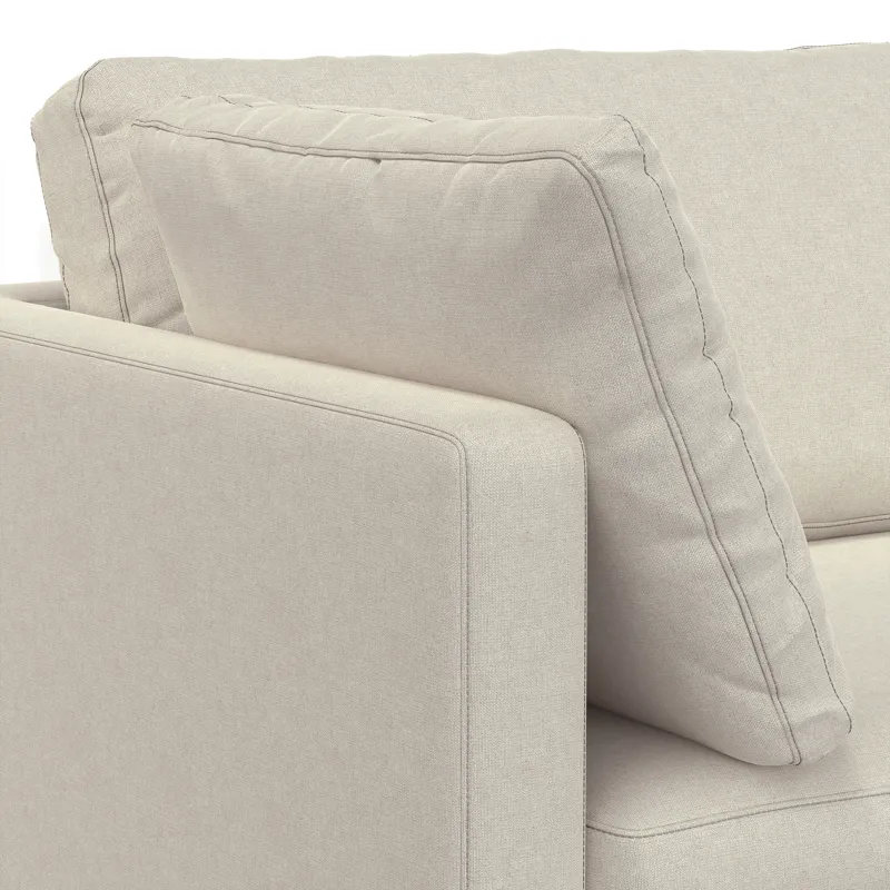 Ava - 90\" Mid Century Sofa - Cream