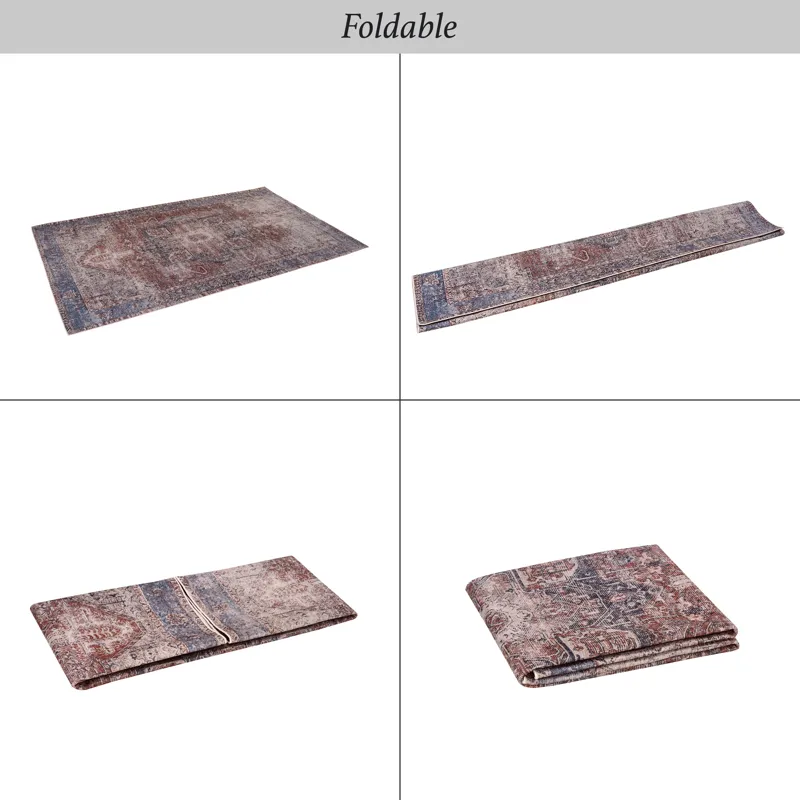 2\' x 3\' Washable Area Rugs, Low-Pile, Non-Slip, Non-Shedding, Foldable, Kid & Pet Friendly Area Ru